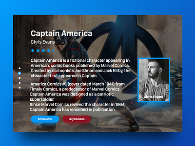 Captain Americ User Interface avengers blue captain america red ui user interface
