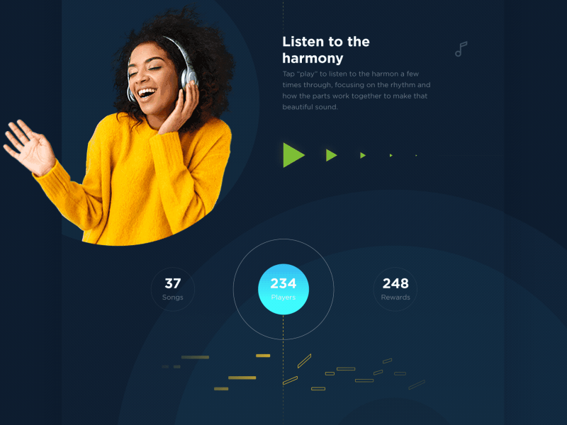 🎵 Harmony Helper App app interface iso mobileapps music play rhythm sound ui ui elements ux