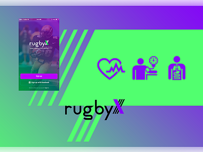 Rugbyx Logo Design Challange bold brand concept design identity logo rugby solid strong