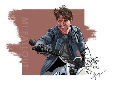 Vector: MI FallOut illustration tom cruise