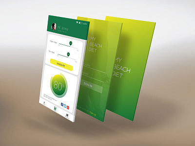 Weight Loss App app design loss mockup navigation screen ui ux weight