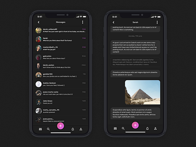 Day 22 - Direct Messages challenge dailyui feed ui ux