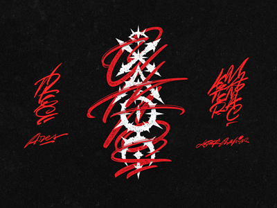 CHAOS/ХАОС behance brush calligraphy chaos collection cyrillic design lettering logo pen signature type