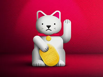 Lucky Cat cat figurine japan luck lucky cat