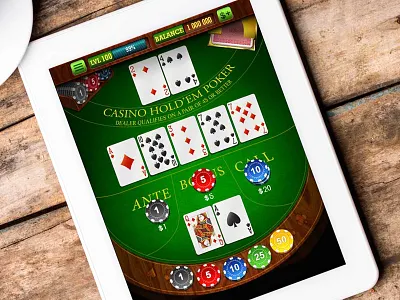 Hold'em Poker 2d artist game poker vector