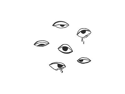 Allergies eye eyes illustration ink