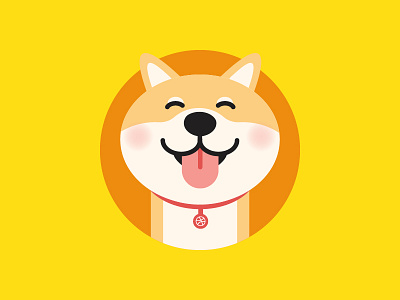 800 600akita Dog animal dribbble first hello illustration shot