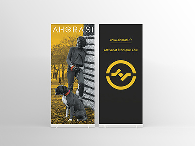 Ahorasi Kakemono dog ethnik kakemono plv rollup