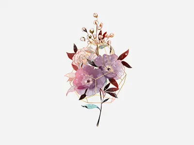 Botanica03 botanica digital art flowers illustration ilustracion vector art