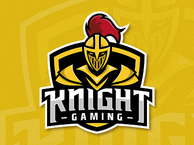 Knight Gaming Logo armor dota 2 esport gaming helmet knight mascot middle ages shield soldier team warrior