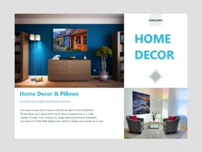 Home Decor app clean design flat interface layout minimal simple ui ux web website