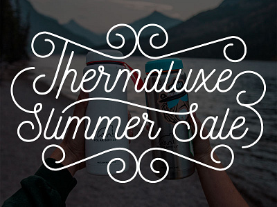 Summer Sale Custom Type cursive custom elegant lettering overlay sale summer type typography