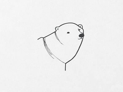 Polar bear logo ai cute drawing graphic design illustrated logo illustration illustrator logo polar bear subtle vector
