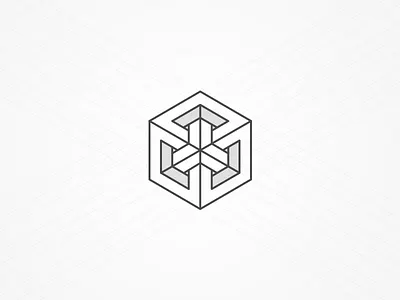 Flux Logo brand brandmark cms content publishing cube geometric icon logo