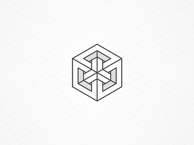 Flux Logo brand brandmark cms content publishing cube geometric icon logo