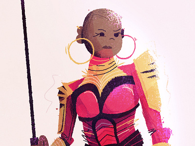 Okoye finished black panther bp character marvel mascot mcu okoye visual development wakanda