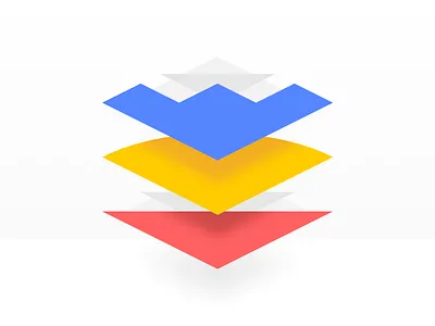 Versions blocks colors geometric illustration layers versions