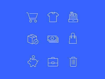 Ecommerce Icons buy ecommerce icons line minimal money payment shop