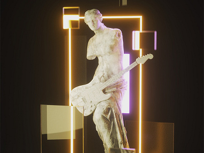 Classic Rock cinema4d octane render