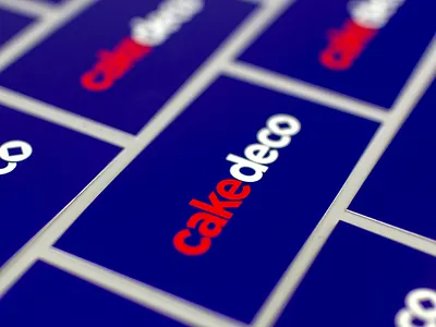 Cakedeco Business Cards blue business cards cake cake decorating cards food nyc queens ny red