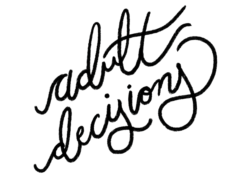 Adult Decisions design gif handlettering illustration skulls type typography