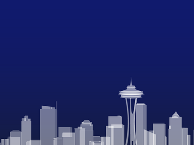 Hello from Seattle city illustration microsoft seattle