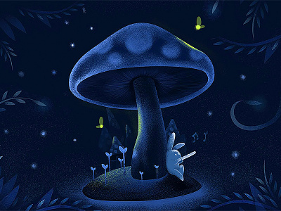 Mushrooms and rabbits