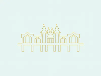 Line Illustration of Sellin Pier architecture art illustration line