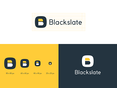 Blackslate Logo brand identity brand identity designer branding experience company style guide logo branding logo design logo design work logo mark construction visual identity