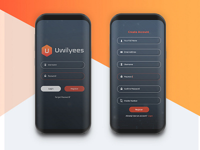 Uwilyees App ui splash screen card emailer flyer graphic design poster print media signage ui ux website design