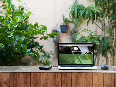 Greencademy design gardening green grow home logo research strategy ux web web design