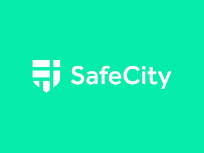 SafeCity / shield / map / logo design area block branding city city guide district flat icon iconic logo map neighborhood safe secure security shield shield logo street symbol town