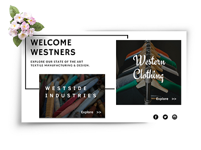 Dual Landing Concept Exploartion clothing double landing dual landing font landing page minimal minimalist textile uiux uxdesign visual hierarchy white