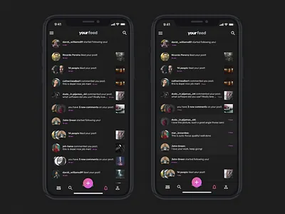 Day 23 - Notifications challenge dailyui feed ui ux