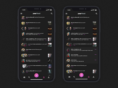Day 23 - Notifications challenge dailyui feed ui ux