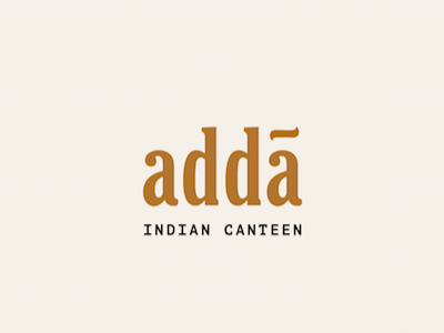 Logo for an Indian snack shop bar brand branding design font hospitality identity logo new york restaurant toronto type