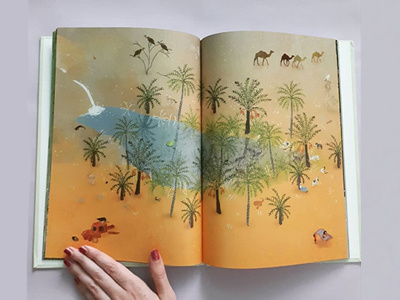 oasis bookillustration desert illustration oasis