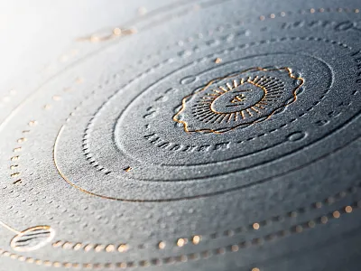 Print & Space detail daniele simonelli dsgn emboss hot foil illustration lettepress print solar system space