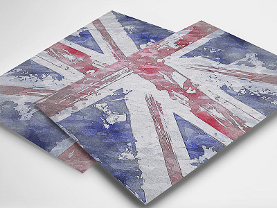 The Divided Kingdom britain british flag grunge painted print design rustic textured uk union jack