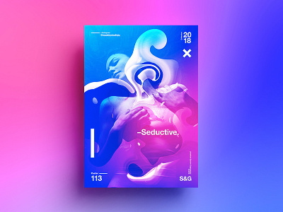 Seductive. 2018 abstract art color design digitalart gradient skillshare swiss tutorial type typography