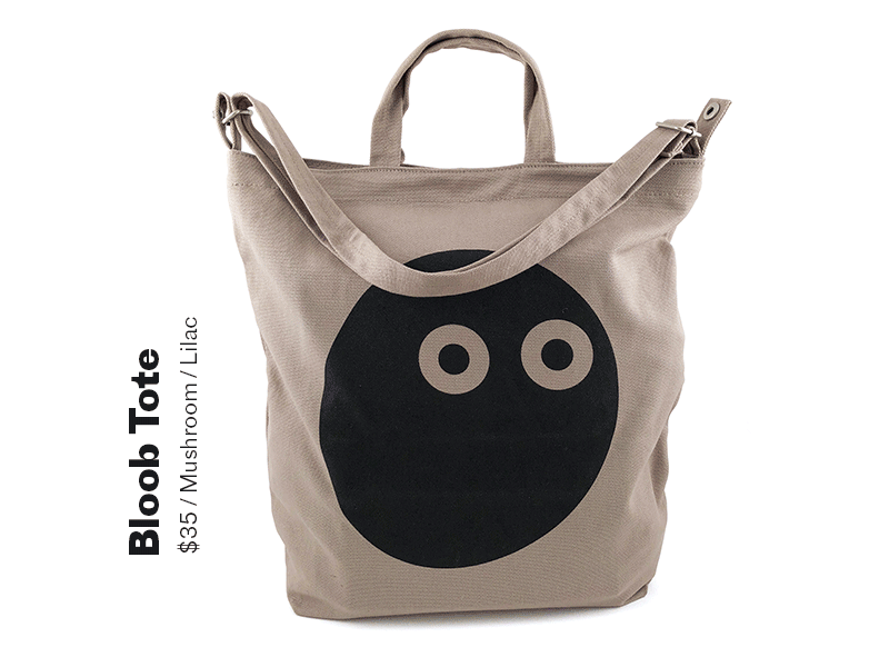 Bloob Totes bag charcater illustration print tote