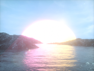 Neopolitan Sunrise 3d art cinema4d glow neon octane