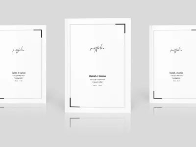 Minimal Portfolio Cover Layout clean cover elegant layout minimal modern photographer portfolio simple template