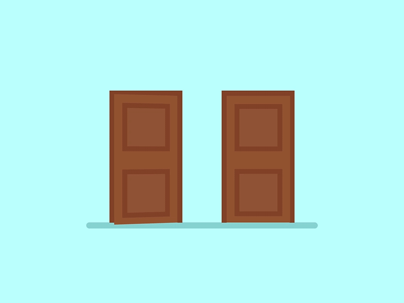 Elderly Neighbours animation doors elderly flat gif grandma grandpa loop nan neighbour old