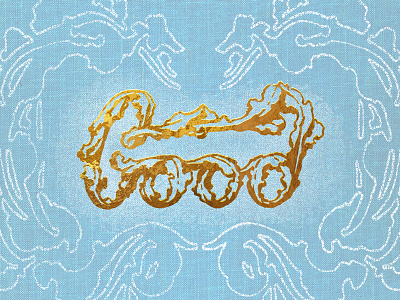 "Good" Gilded Hand-lettering decorative fairytale fancy fantasy feminine filigree good hand lettering lettering ornate script