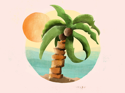 Summer vibes graphic design illustration procreate