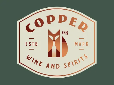 Wine and Spirits animal bottle copper fox red spirits wine