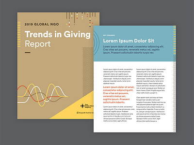 Design for two companion reports nonprofit print report