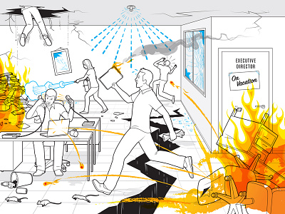 How to Prepare for Vacation editorial illustration how to illustration line art