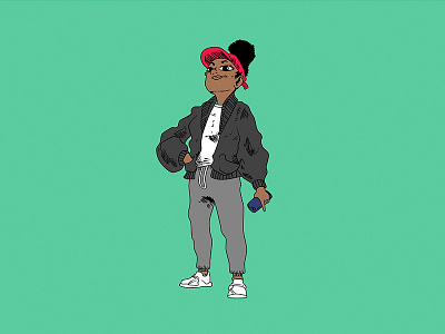 Shylah cartoon character design girl shylah